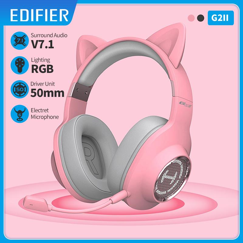 Edifier G2II RGB light effects 7.1 Surround Sound  USB Gaming Headset