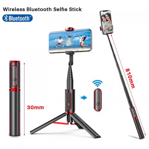 Bzfuture Foldable Tripod Expandable Monopod 3 in 1 Wireless Bluetooth Selfie Stick with Remote Control for iPhone Android