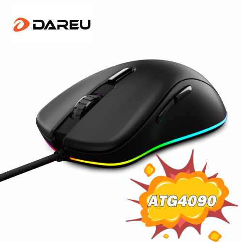DAREU EM908 Wired RGB Gaming Mouse ATG4090 Sensor