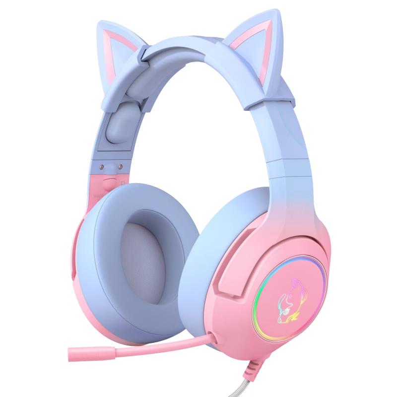 ONIKUMA K9 Gaming Headset With Mic Over-Ear Headphones RGB LED Light 3.5mm Surround Sound Wired Earphone For Laptop Tablet Gamer
