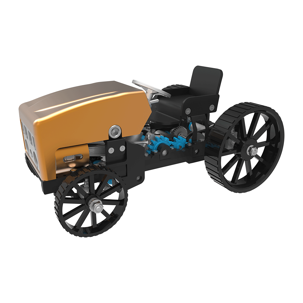 Bzfuture.com, Teching DM12B Explorer 1 Creative All-metal Retro Model Car Rechargeable Simulation Science Toy High Challenge Assembled Electric Model Kit Teching DM12B Explorer 1 Creative All-metal Retro Model Car Rechargeable Simulation Science Toy High Challenge Assembled Electric Model Kit