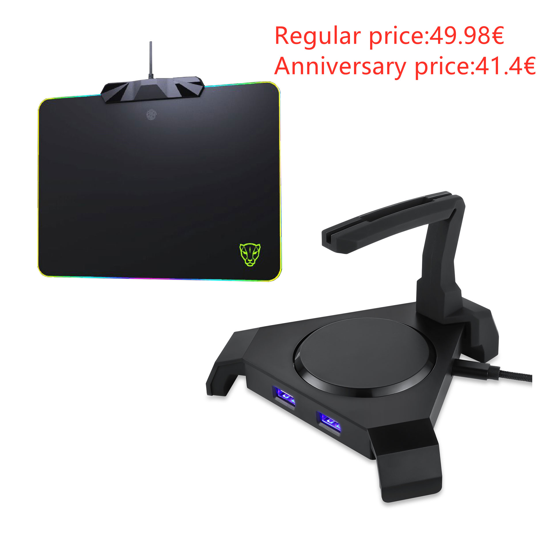 Bzfuture.com, Motospeed Mouse pad P98+Headset stand Q20 Combo Motospeed Mouse pad P98+Headset stand Q20 Combo