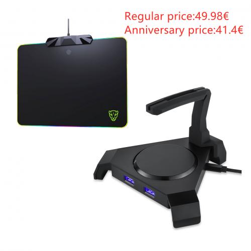 Motospeed Mouse pad P98+Headset stand Q20 Combo