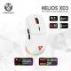 FANTECH HELIOS XD3 Mouse Nirkabel dan Berkabel PIXART 3335 16000 DPI dan RGB 83gr Mouse Gaming Ringan Huano 50 Juta Mouse Switch