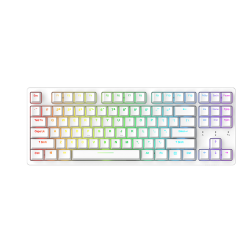 Official Dareu A87 Tri-mode Connection 100% Hotswap RGB LED Backlit Mechanical Gaming Keyboard With Customized Violet Gold or Sky Switch