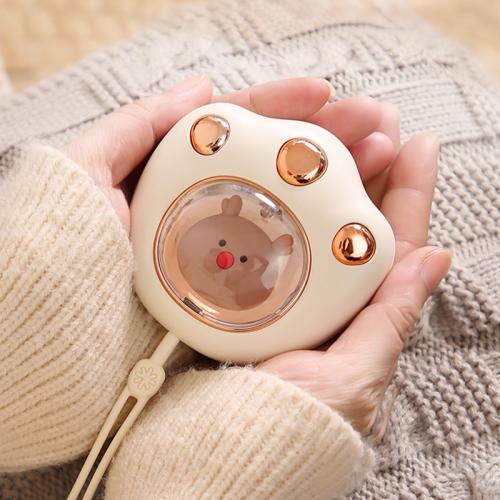 Official Mini Portable Hand Warmer Cat Paw Cute Winter Heater Quick Heating