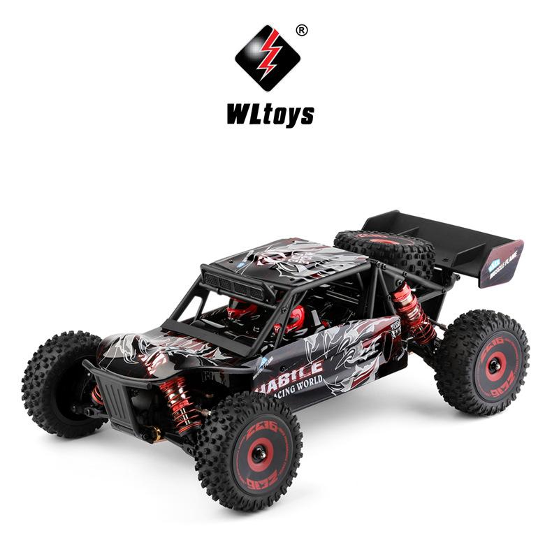 WLtoys 124016 124017 124018 124019 V2 75KM/H 2.4G RC Car Brushless 4WD Electric High Speed Off-Road Drift Remote Control Toys for Children