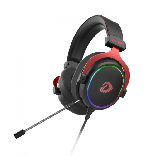 Dareu EH925/EH925S Wired Gaming Headset 7.1 Surround Sound Memory Foam Ear Pads 53MM Drivers Black Headphone