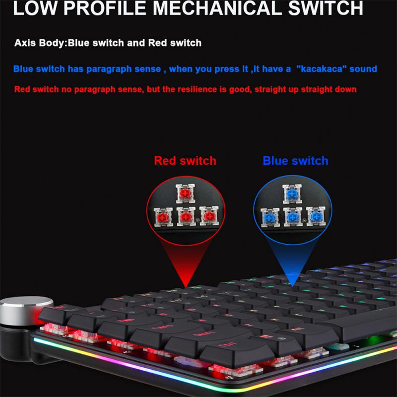 MOTOSPEED GK81 104Keys RGB mechanical keyboard