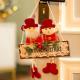 Bzfuture Christmas decorations Santa elk ornaments pendant