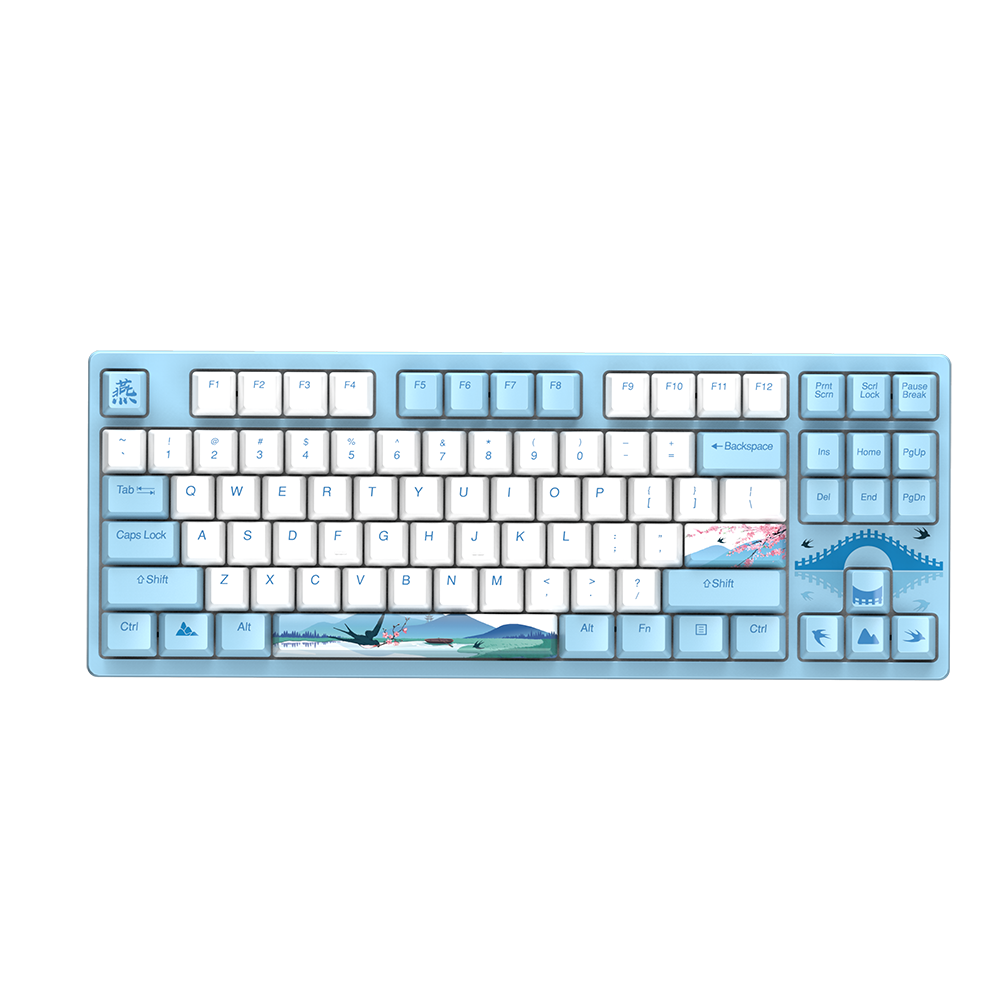 Bzfuture.com, Dareu A87 Spring Swallow Theme Mechanical Gaming Keyboard Dareu A87 Spring Swallow Theme Mechanical Gaming Keyboard