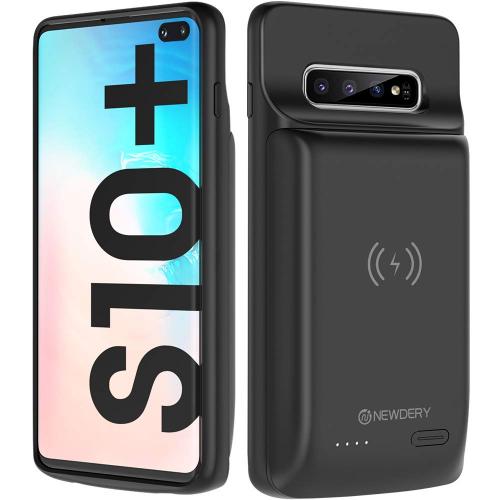 NEWDERY Wireless Charging Battery Case for Samsung Galaxy S10+