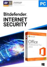 Official Bitdefender Internet Security 2020 1 PC 1 Year Key Global+office 2016 pro plus