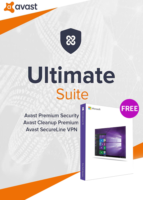 Avast Ultimate 1 Device 1 Year Key Global(windows 10 pro oem free)