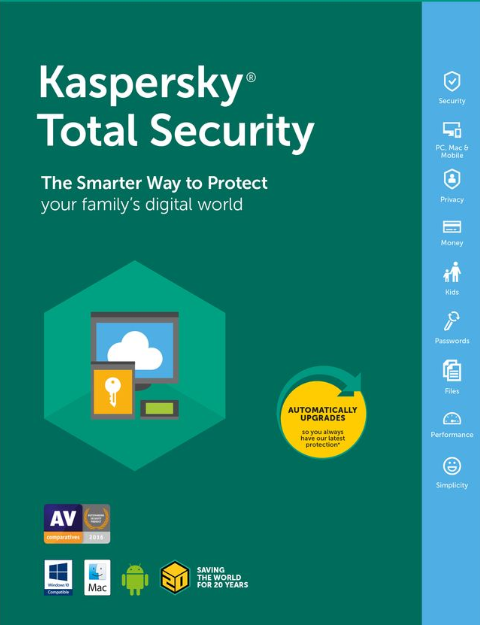 Official Kaspersky Total Security 1 PC 1 Year Key Global