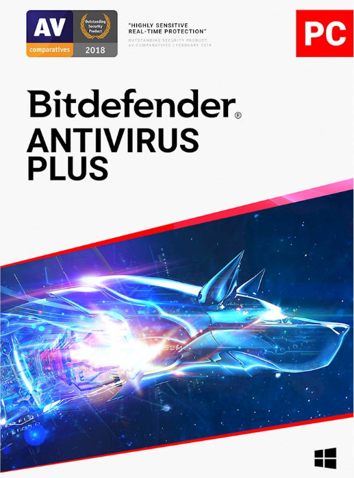 Official Bitdefender Antivirus Plus 1 PC 2 Years Key Global