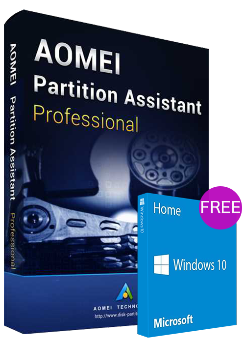 Official AOMEI Partition Assistant Professional 8.8 Edition Key Global(windows 10 home oem free)