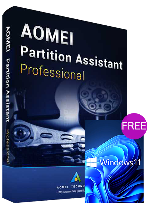 Official AOMEI Partition Assistant Professional 8.8 Edition Key Global(windows 11 pro oem free)