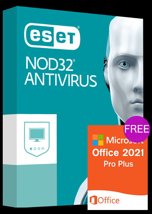 Eset NOD32 Antivirus 1 PC 1 Year CD Key Global(office 21 pro plus free)