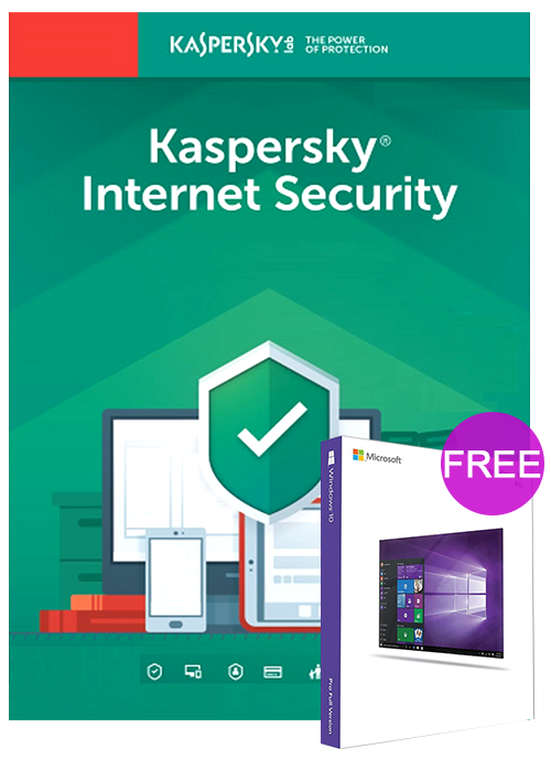 Kaspersky Internet Security 1 PC 1 Year Global Key(windows 10 pro oem free)